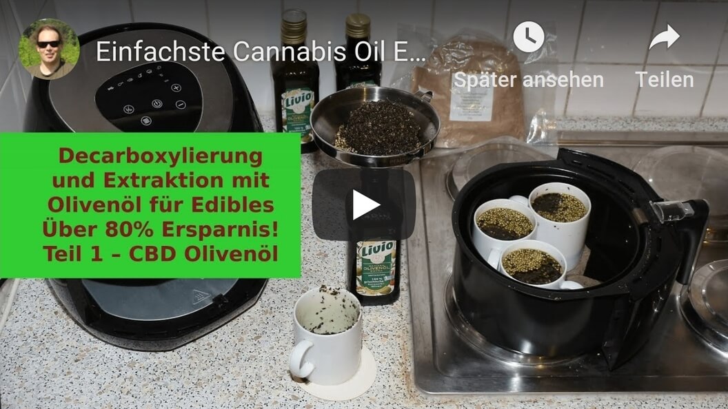 Video Vorschaubild zur Decarboxylierung Teil 1 – CBD Olivenöl