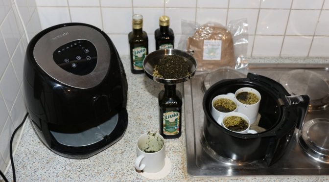 CBD Hanf decarboxylieren und extrahieren mit Olivenöl