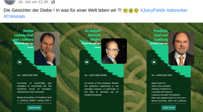 Juicy Fields, milliardenschwerer Exit-Scam